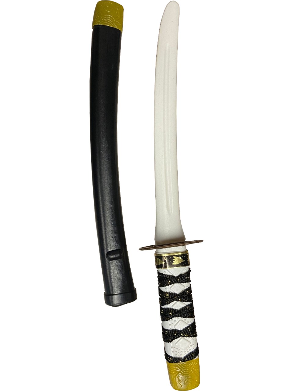Black Toy Ninja Katana Samurai Sword And Sheath Costume Accessory